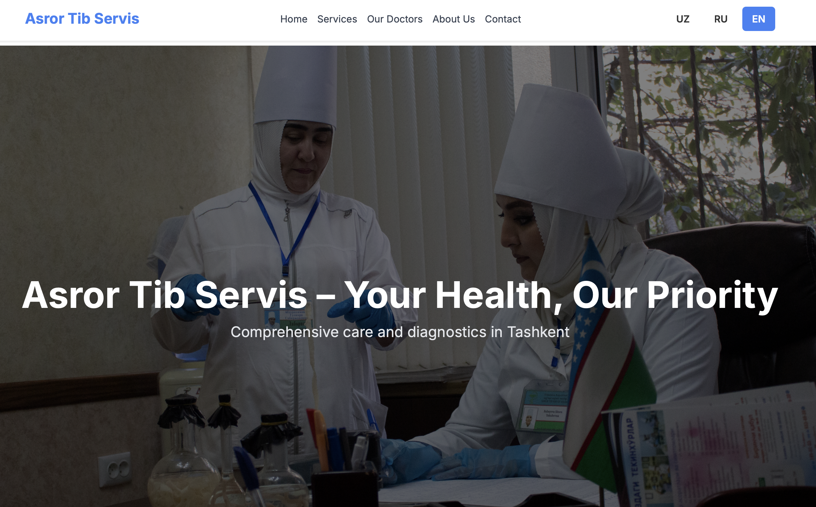 Asror Tib Servis Website